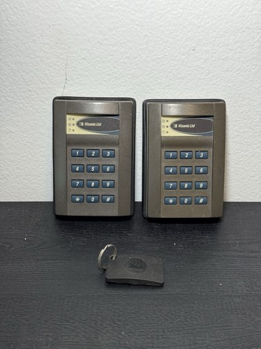 Pair Of 2 Visonic LTD TIAB Single Door Proximity Keypad W/ One Tag