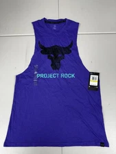Under Armour Project Rock Brahma Bull Tank Men’s Pick Size Purple 1373787-583