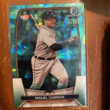 2023 Bowman Chrome Sapphire Edition - Miguel Cabrera #12 Aqua /99