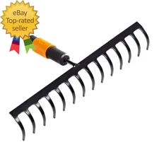 14 In. Quikfit Garden Rake Interchangeabl