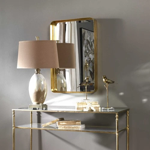 Uttermost 13936 Gold Crofton Rectangular Mirror Designed By Grace Feyock - Picture 4 of 7