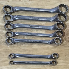 Snap On SAE Short Double Box End Wrench Set 12 Point XS609A 1/4" to 13/16" READ!