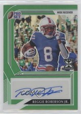 2022 Leaf Pro Set Metal Green Prismatic /15 Reggie Roberson Jr Rookie Auto RC