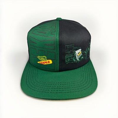 Vintage Dekalb Seeds Hat K-Products Snapback Split Panel Farm Cap MADE IN USA