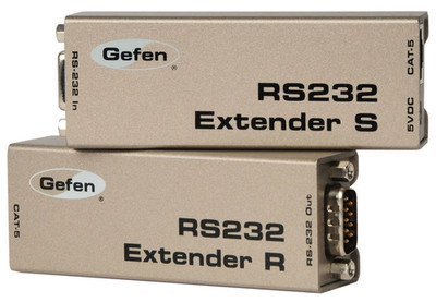RS232 Serial Extender - RS232 over CAT5/6 Cable up to 1000 Feet w/ Power Supply