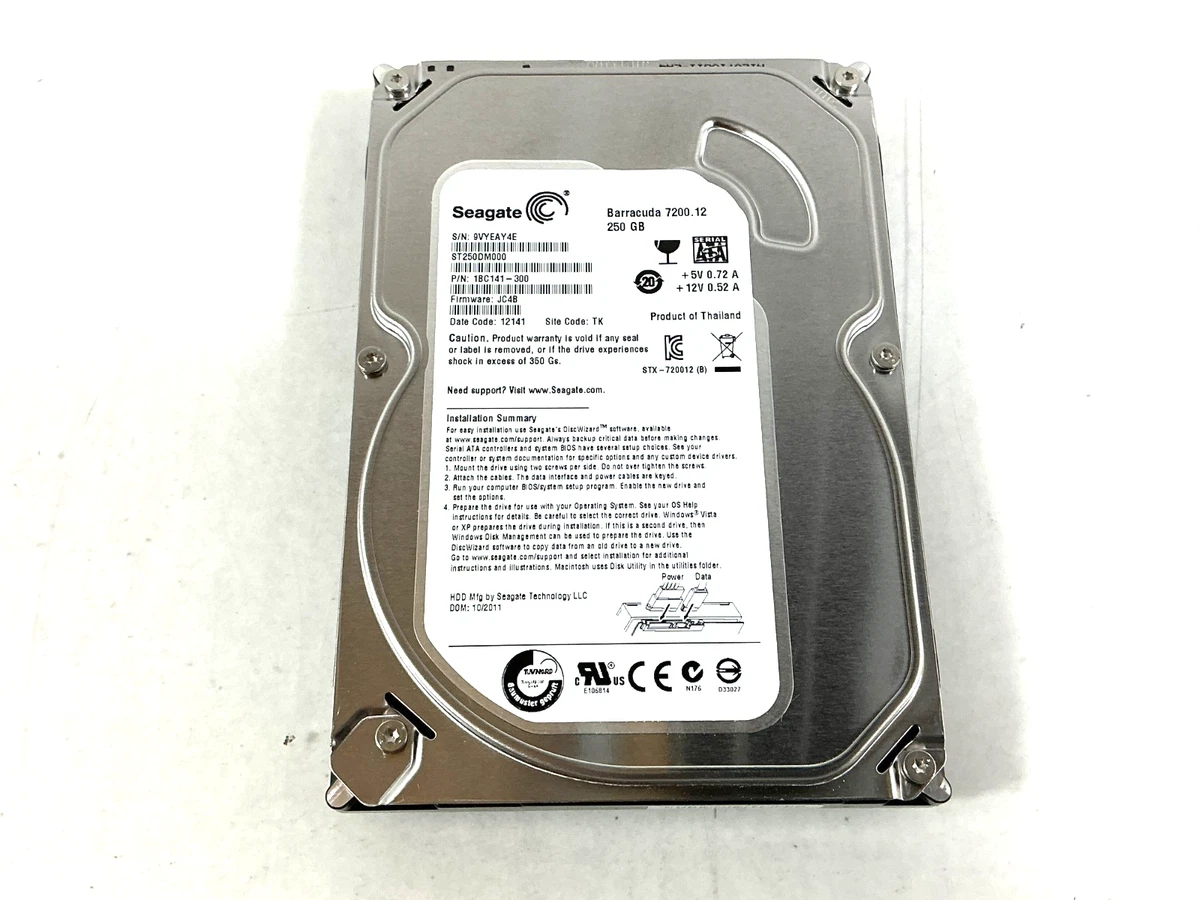 Seagate 250GB Internal Hard Disk Drives for sale | eBay