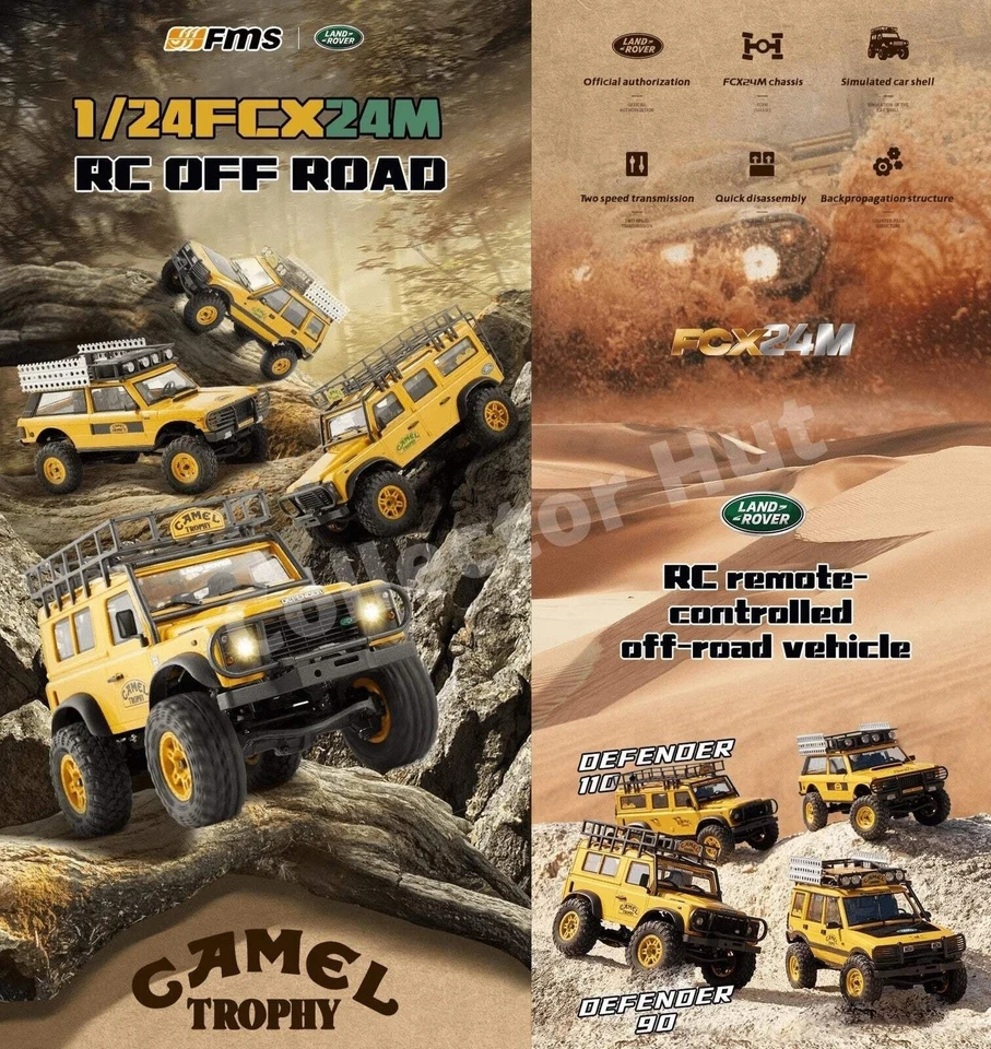 FMS FCX24M Land Rover 1:24 Rock Crawler Camel Trophy Edtion LICENSED - Image 2 of 4
