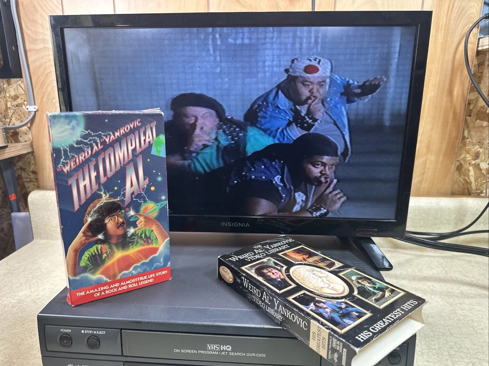 "Weird Al" Yankovic - The Compleat AL (VHS) + greatest hits video library - Image 2 of 4