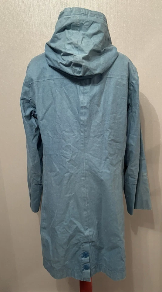 Ladies Seasalt Rain Coat Linen Waterproof With Hood Size UK 12 - Image 3 of 4