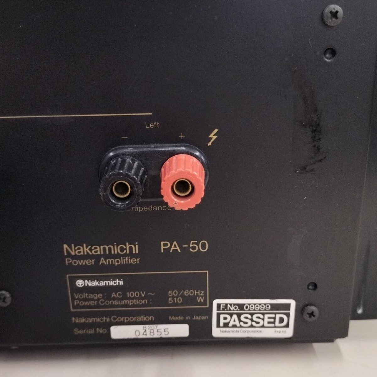Nakamichi PA-50CE Stereo Power and 150W 8ﾎｩ Used High Power