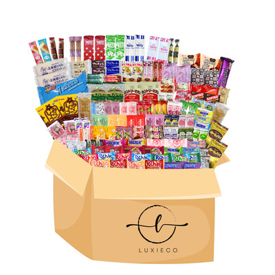 150 Sample Pcs Popular Asian Snack Box Japanese Korean Chinese Variety Savory