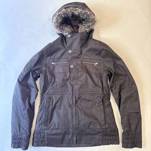 Veste De Snowboard Burton Dryride – Femme – Taille M – Rouge – Capuche – Etanche