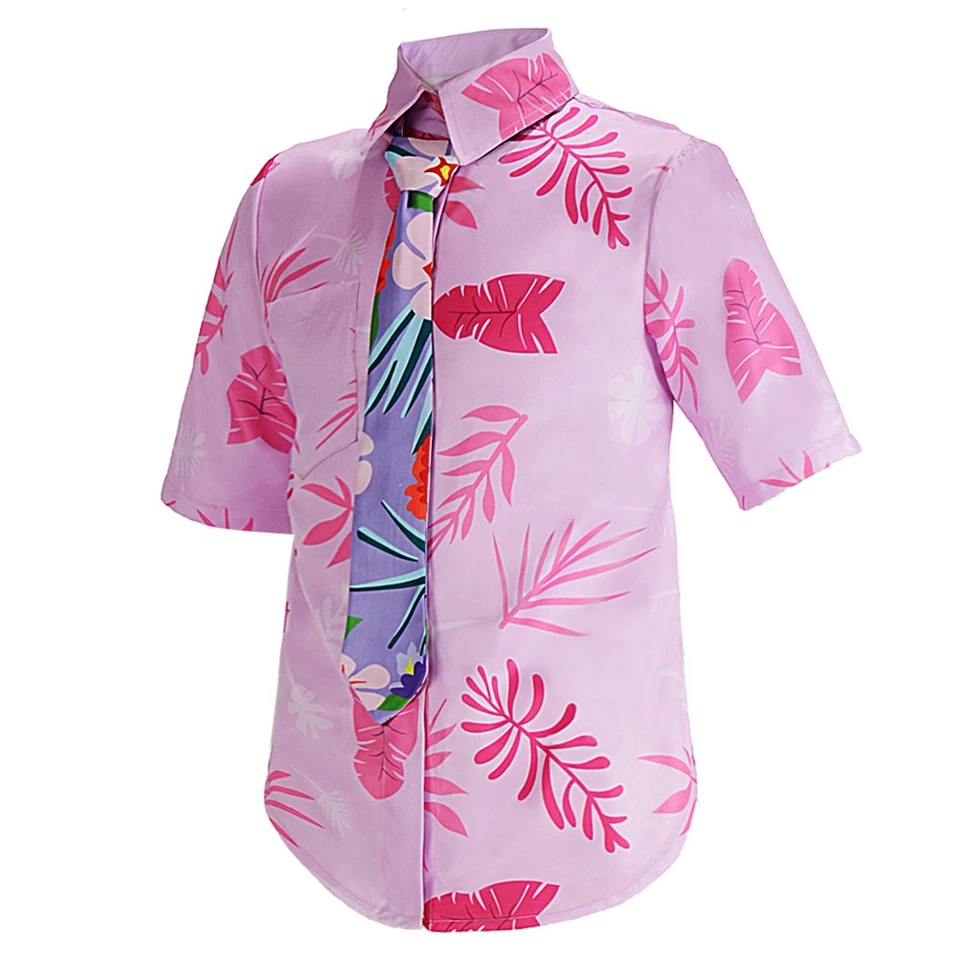 Nick Wilde Camisa Rosa Corbata Disfraz Juegos con disfraces Fiesta de Halloween Nick Wilde Top Foto 4 de 4