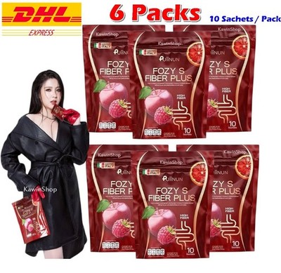 6 X Puiinun Fozy S Fiber Plus Dietary Supplement By Focus 10 Sachets