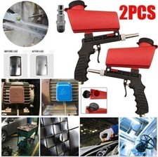 2x Portable Handheld Air Compressor Speed Sand Gun Blaster Sand Blasting 14 In