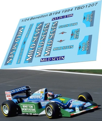 1/24 Decals for Benetton B194 1994 (x Centauria Fanhome) TB Decals TBD1207