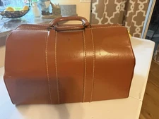 Vintage Doctor Physician House Call Medical Bag Large Brown Leather Pre-1950's?