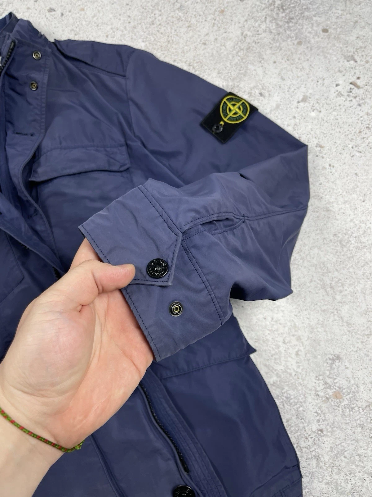 Vintage Stone Island 2012 Micro Reps Field Jacket Navy Blue Faded Color size XL - product detail image 19