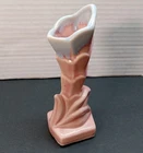 VINTAGE SHAWNEE ART POTTERY 1940'S PINK & BLUE PASTEL 705- 5" BUD VASE USA
