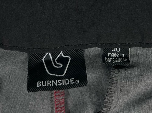BURNSIDE Men’s Size 30 Measure 33 Shorts Heather Charcoal Gray Lightweight Board - Picture 3 of 13