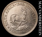 South Africa: 1948 Silver Five Schillings - Choice Gem Brilliant Unc  #L7752 — photo 1