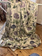 Laura Ashley Hepworth Sapphire Long Curtains Beautiful Lined 82Wx86L