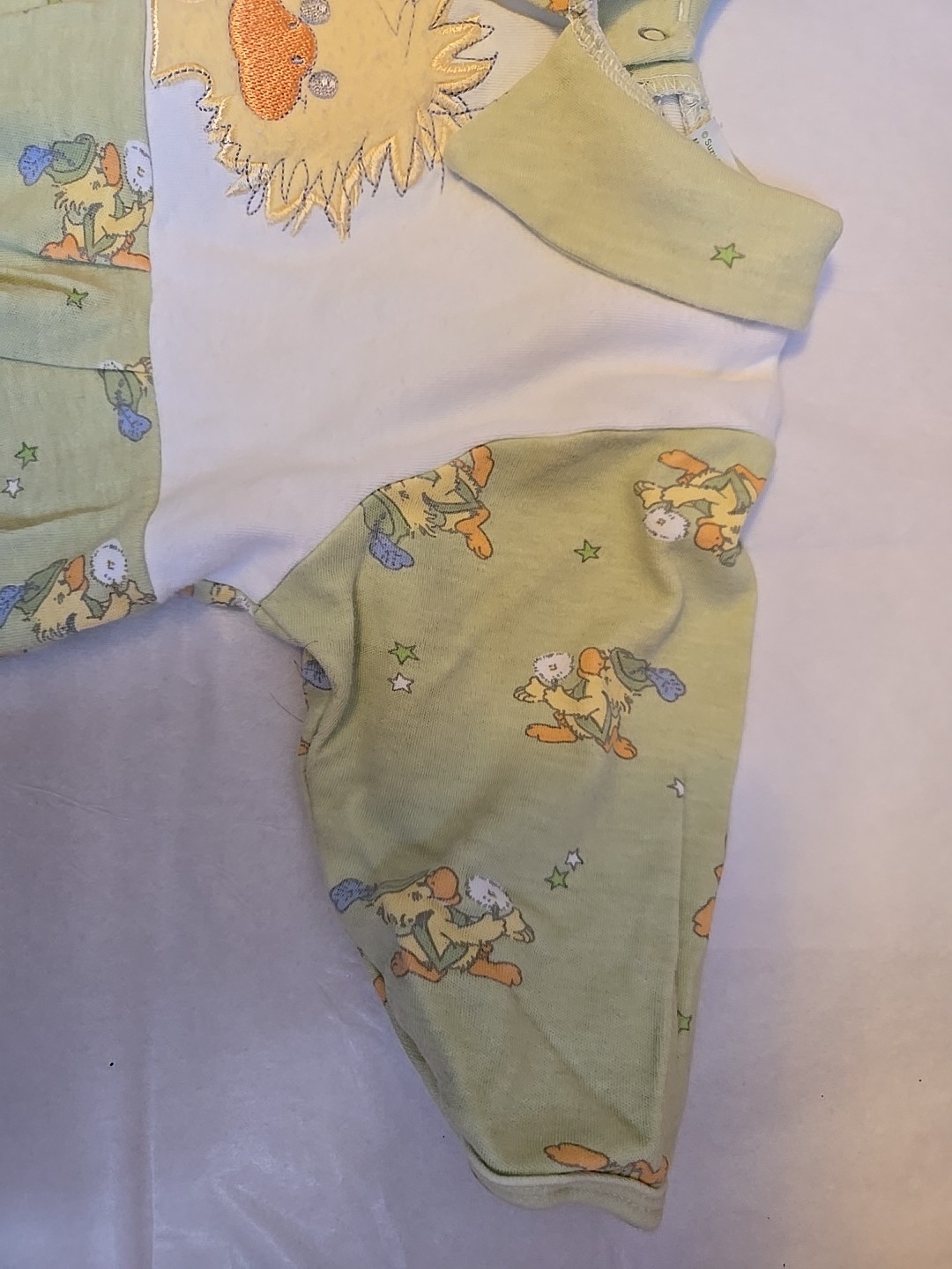 3-6 M Little Suzy's Zoo One Piece Romper Baby Outfit Vtg Y2k 90s/00s Duck