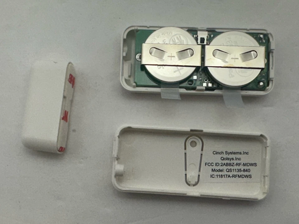 LOTE de 5 sensores de ventana de puerta inalámbricos Qolsys QS1135-840 Mini DW-S totalmente nuevos línea S Foto 4 de 4