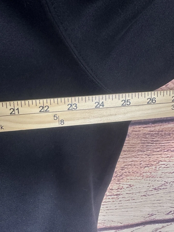 White Fox Sweater Women's L/XL Black On Logo Print Crew Neck Project 5 - Image 3 of 4