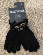 Harley Davidson Leather Gloves 120th Anniversary Touch Tech Warm Women's S Small