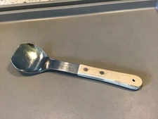 Vintage Vernco Ice Cream Scoop Spoon Spade “Harlow Oil Co.” Advertising FLAW