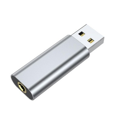 USB auf 3,5 mm Audio Jack Adapter Mini 2 in 1 für Desktops Kopfhörer Laptop