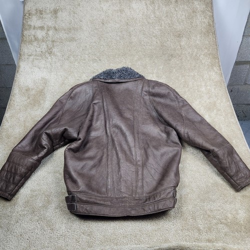 Loringhoven Vintage Sheepskin Shearling Bomber Jacket Coat Fur Lined Size Small - Picture 10 of 16