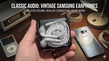Genuine Samsung EO-EG920BW In-Ear Earphones Mic 3.5mm Jack White Sealed Box