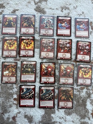 Lot Of 19 Duel Masters Fire Civilization Trading Cards Excellent condition