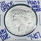 1925 S SILVER PEACE DOLLAR AUTHENTIC HI GRADE U.S. MINT COIN RARE KEY DATE 7457