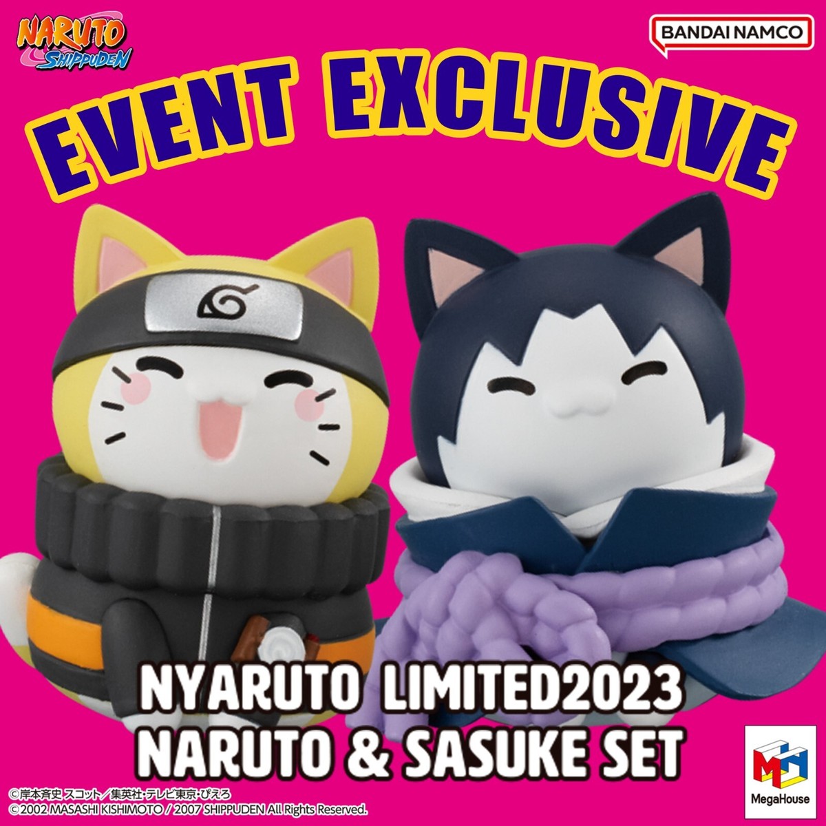 Naruto Nyaruto Naruto Sasuke Limited Edition Anime EXPO 2023 MEGA