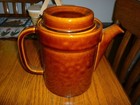 Vintage 1970's Pfaltzgraff Brown Stoneware Coffee Pot... Nice Piece .. — photo 1