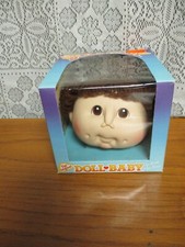 The Original Baby Doll Head Martha Nelson Thomas Brown Pony Tail Original Box