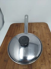 6in Chefmate Premium 1.6 Qt. Bottom Stainless Steel  Sauce Pan w/ Stainless lid