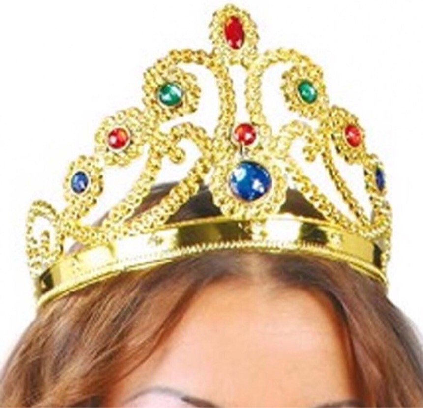 DISFRAZ DIADEMA CORONA DORADA AJUSTABLE Carnaval,Halloween .51