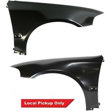 New Driver Passenger Side Fender Set W Molding For 92-95 Honda Civic Coupe