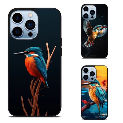 360 Case For iPhone 11 12 13 14 15 Pro Max Mini Alcedo Kingfisher bird