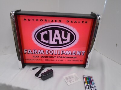 Clay Farm Equipment LED Display lighted sign lightbox Wall hanging Light