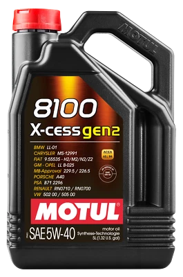 Motul 112351 8100 X-CESS GEN2 5W-40 5L DE für AUDI BMW - Bild 1 von 2