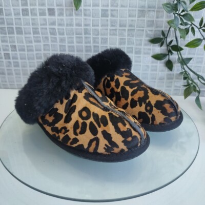 Ugg Scuffette UK Size Leopard Print UK