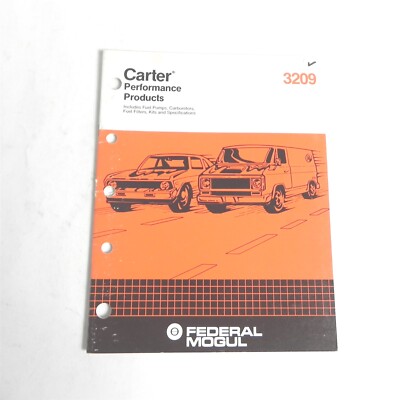 VINTAGE CARTER PERFORMANCE PRODUCTS FEDERAL MOGUL CATALOG 3209
