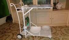 Carrello portavivande pieghevole  In Ferro pieno forgiato e battuto a mano 