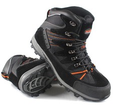MENS WORK BOOTS SAFETY STEEL TOE CAP LEATHER HIKING ANKLE TRAINERS SHOES HIKER