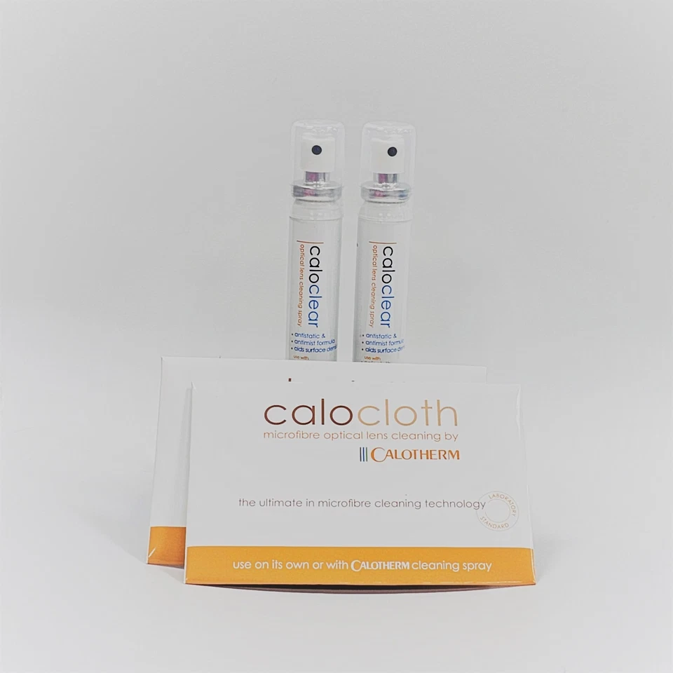 2 x CaloCLEAR Cleaning Spray 25ml & 2 x Calotherm Calocloth 8"x6" Bundle OFFER
